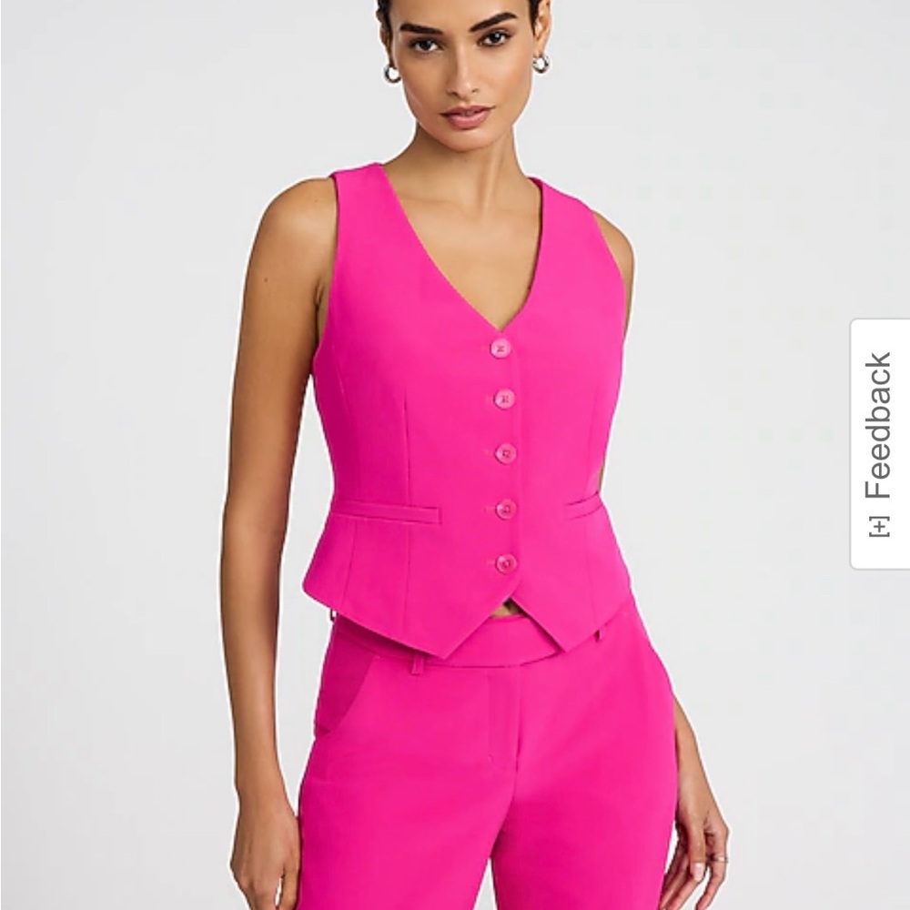 Express Bold Pink Women's Vest & Skort